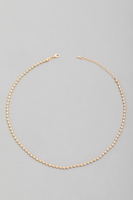 Having A Ball Necklace (GOLD)