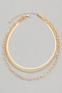 Valen Layered Chain Necklace (GOLD)