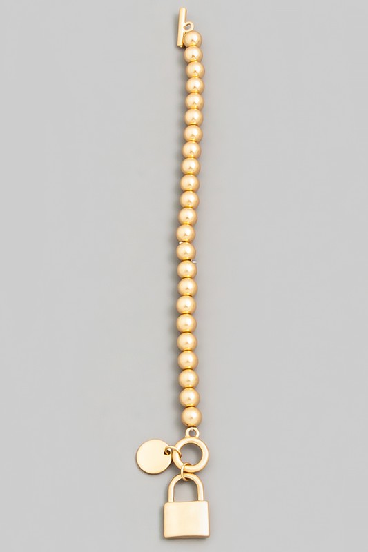 Padlock Toggle Chain Bracelet