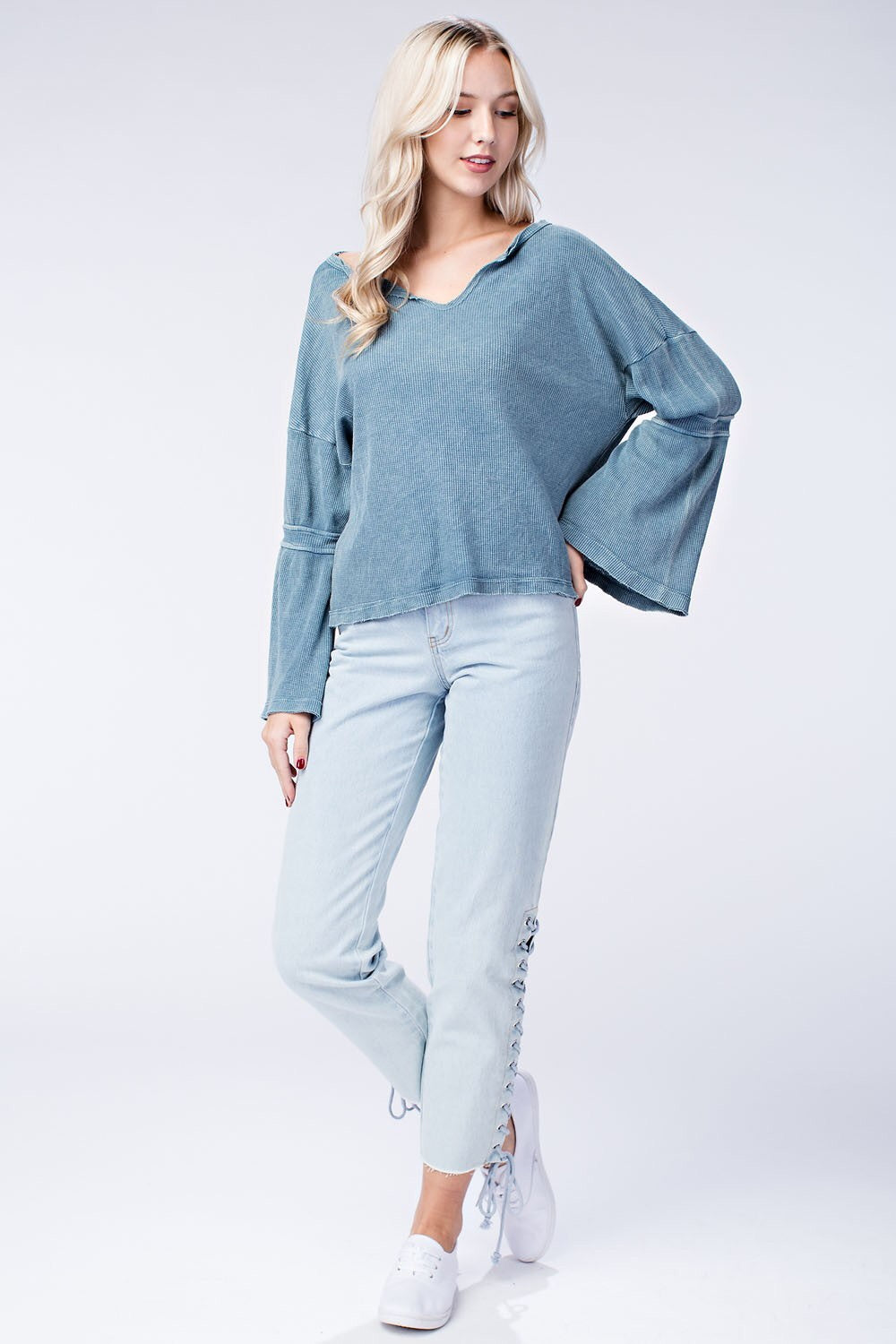 Relaxed Bell Sleeve Top
